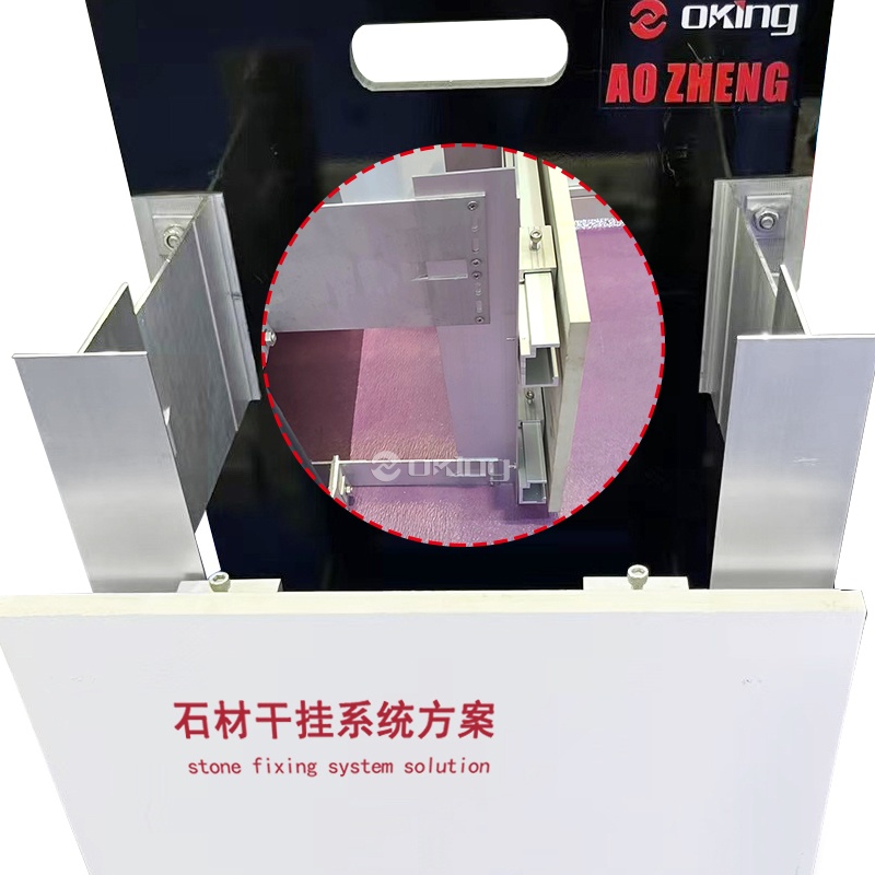 Suport pentru pereți de perdea de aluminiu Suport pentru aliajuri pentru un sistem de placare a pietrei