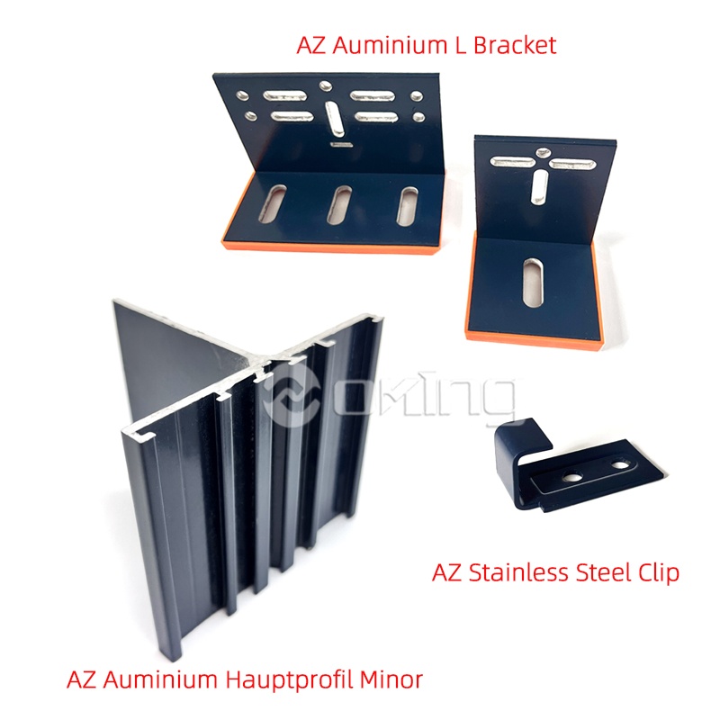 Sistem profesional de instalare a fațadei clădirii cu fixare ascunsă/expusă pentru panouri ceramice de teracotă